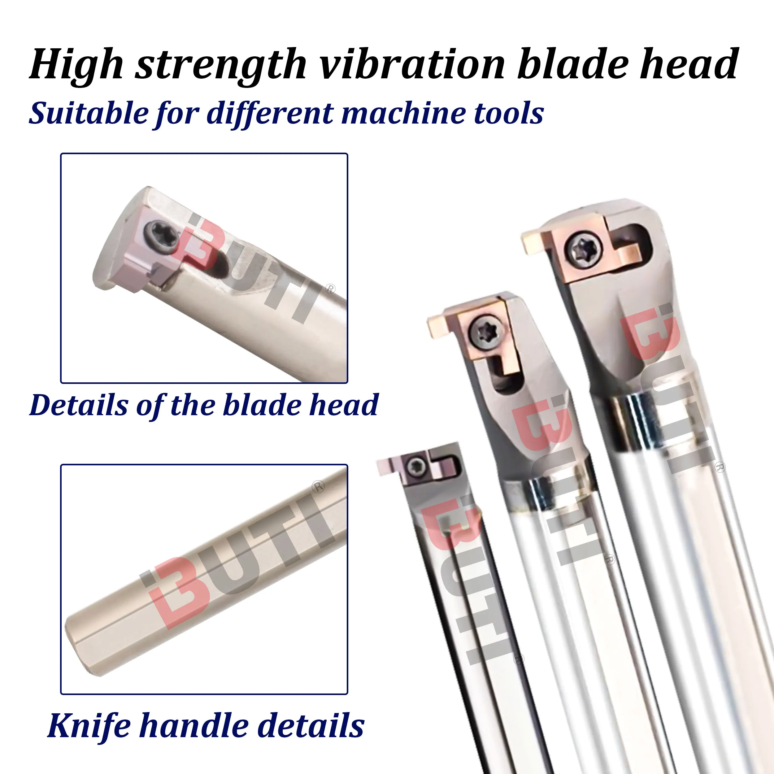 SIGER0808A SIGER1010B H06H SIGER09A แท่งมีดเซาะร่องในรูเล็กสำหรับเครื่องกลึง CNC แท่งมีดเซาะร่องในรู ซีรีส์ SIGER