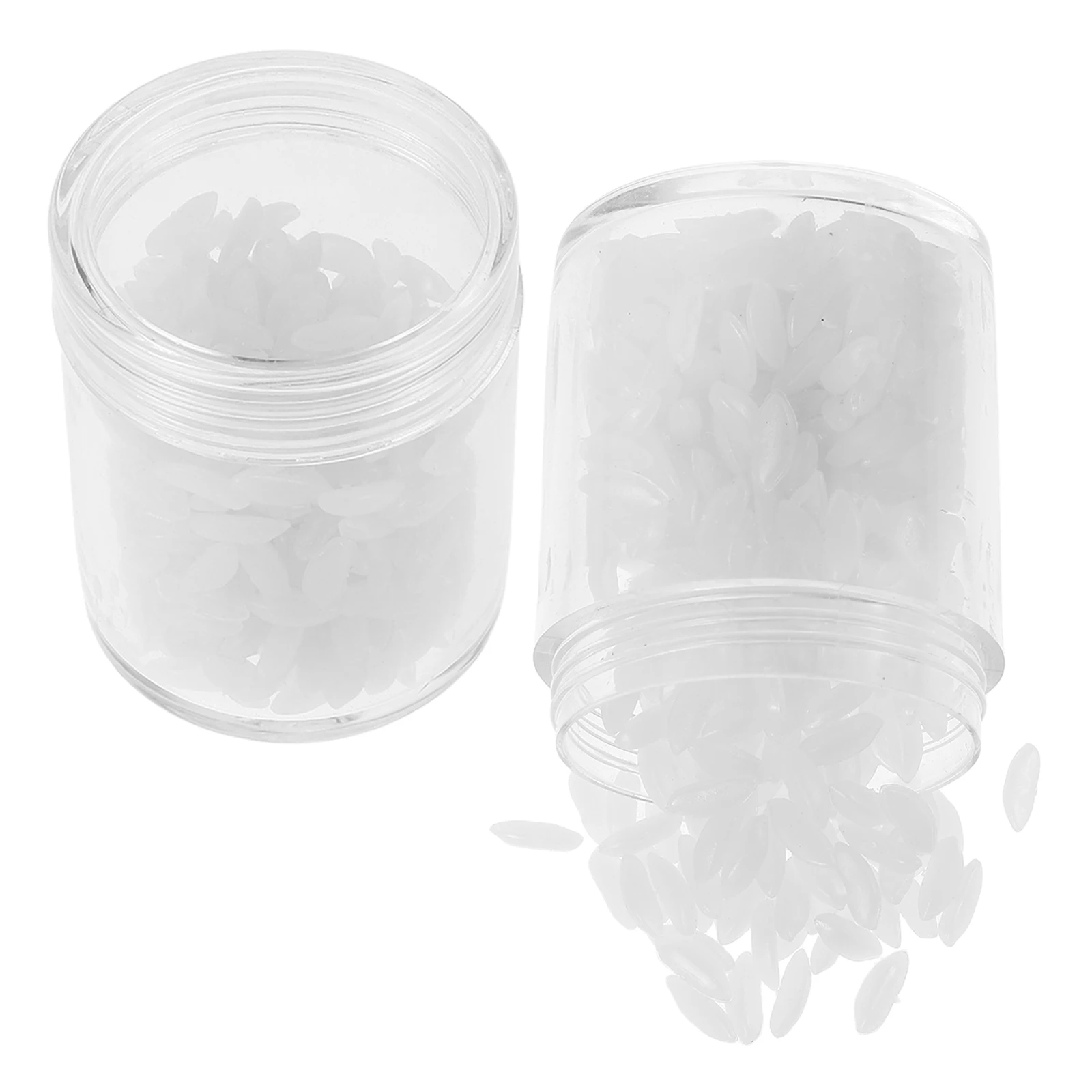 

2 Bottles Simulation Rice Model Decorative Steamed Artificial White Pvc Cooked Display Prop