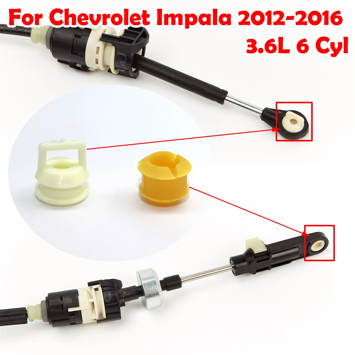 

Automatic Transmission Shift Cable Linkage Selector Shifter End Bushing For Chevrolet Impala 2012 - 2016 3.6L Car Accessories