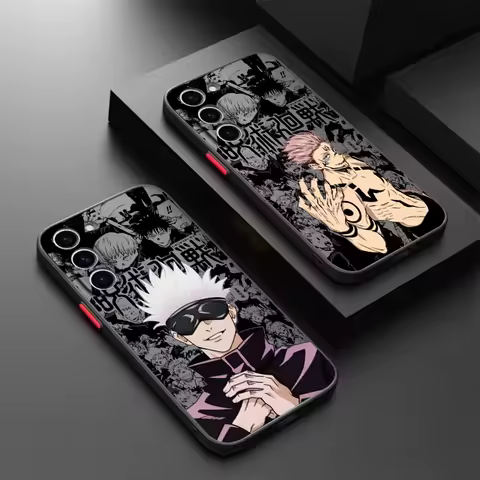 Anime Jujutsu Kaisen Cartoon Frosted Translucent For Samsung A53 A52 A33 A32 A51 A71 A21S A13 A73 A50 A22 A12 5G TPU Phone Case