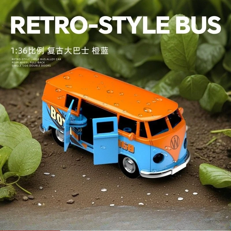 1:36 طبعة محدودة للأطفال محاكاة سيارة لعبة حافلة سيارة سبيكة التراجع لعبة مجسمة للسيارة