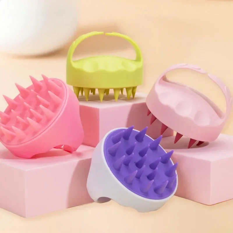 Shampoo Head Scalp Massage Brush, Soft Silicone, Skin Friendly, Hair Washing, Massager Comb, SPA, Beauty Tool, Salon