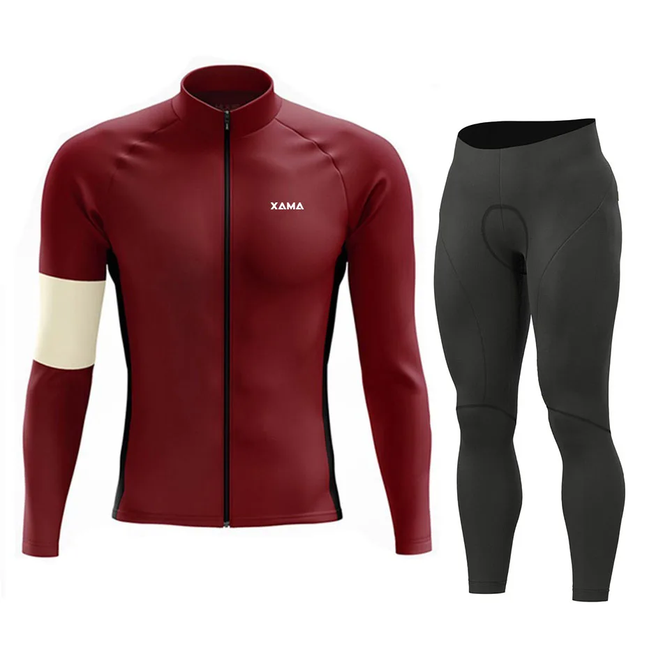

Autumn cycling sportswear, pocket pants, Ropa Ciclismo cycling MTB clothing, road cycling suits, men's long-sleeved racing cloth