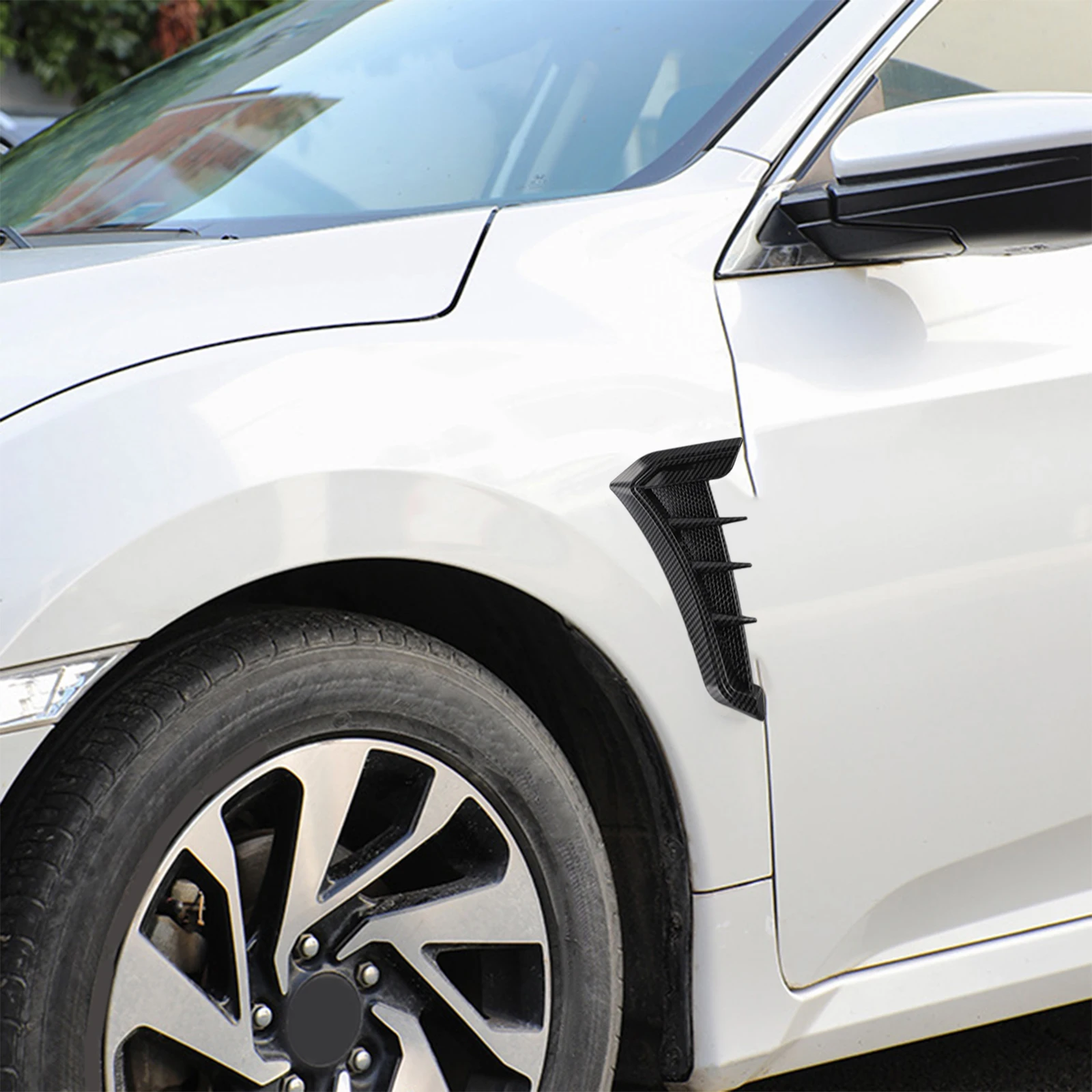 لتزيين السيارة شبكة مدخل تدفق الهواء شبكة حاجز السيارة مباراة مثالية لخصائص السيارة المستقرة مادة بلاستيكية ABS #2