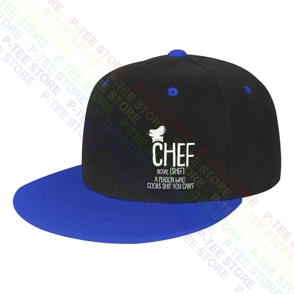 Noun Chef Sous Master Head Executive Cooking Snapback Cap Colorful Baseball Caps Cool Outdoor Comfortable