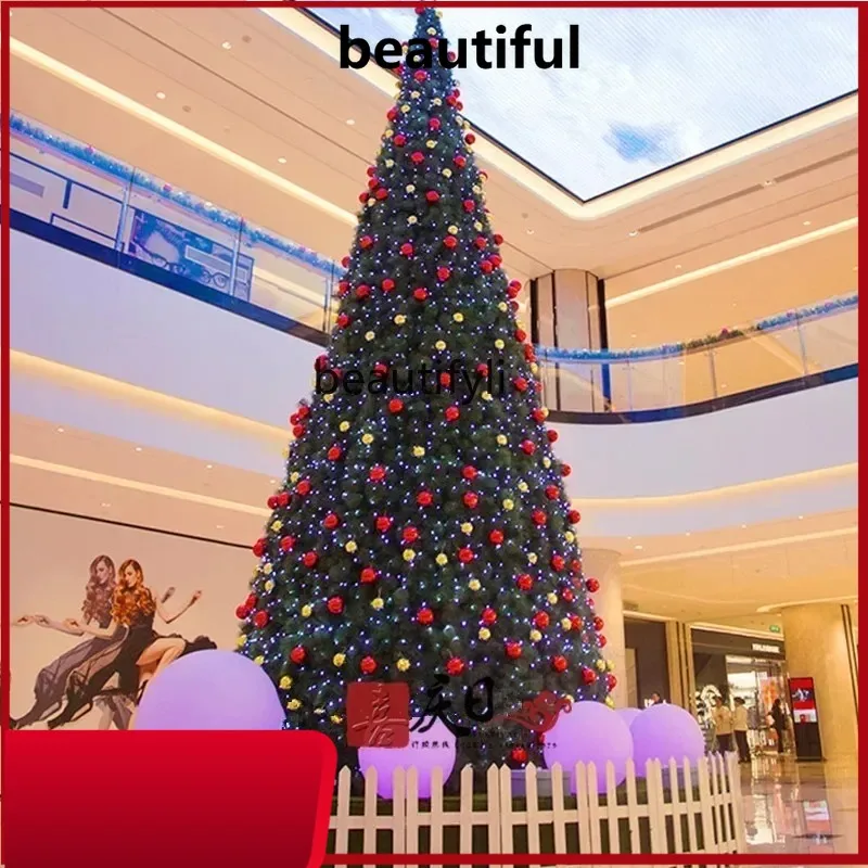 

Modern Christmas tree 7 8 9 meters, large interior decoration frame Christmas tree package H