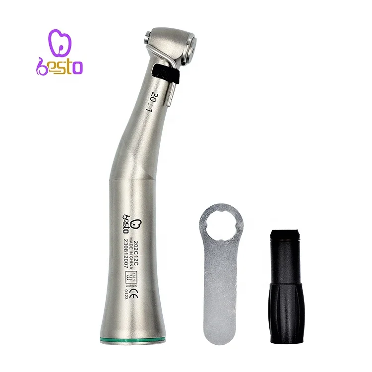 

Beato 20:1 Contra Angle impl ant Handpiece Dent al Low Speed Turbine E-type Reduction Handpieces Green Ring den tistry Instrumen