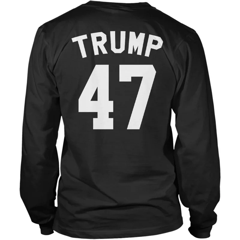 

Haase Unlimited Trump 47-2024 Election 47th President Unisex Long Sleeve Shirt Men's and Women's Loose