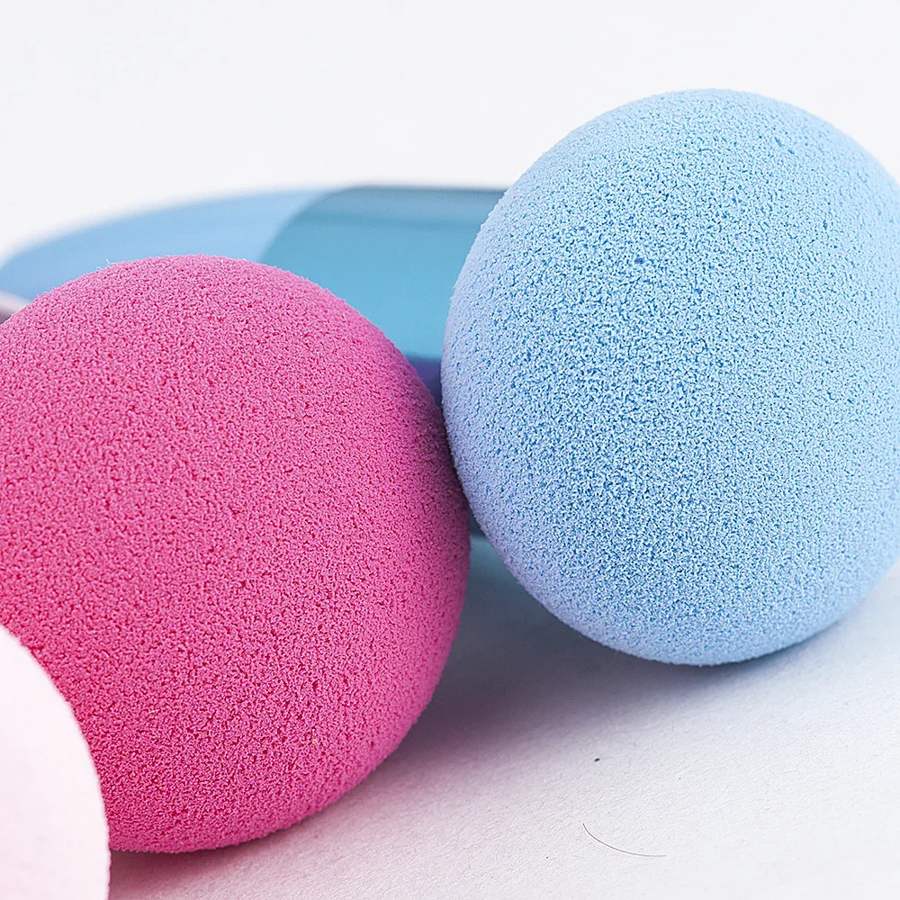 Kleiner Make-up-Schwamm Puff Beauty Foundation Blending Sponge Make-up-Schwamm Wedge Foundation Schwämme mit Griff Kosmetische Werkzeuge