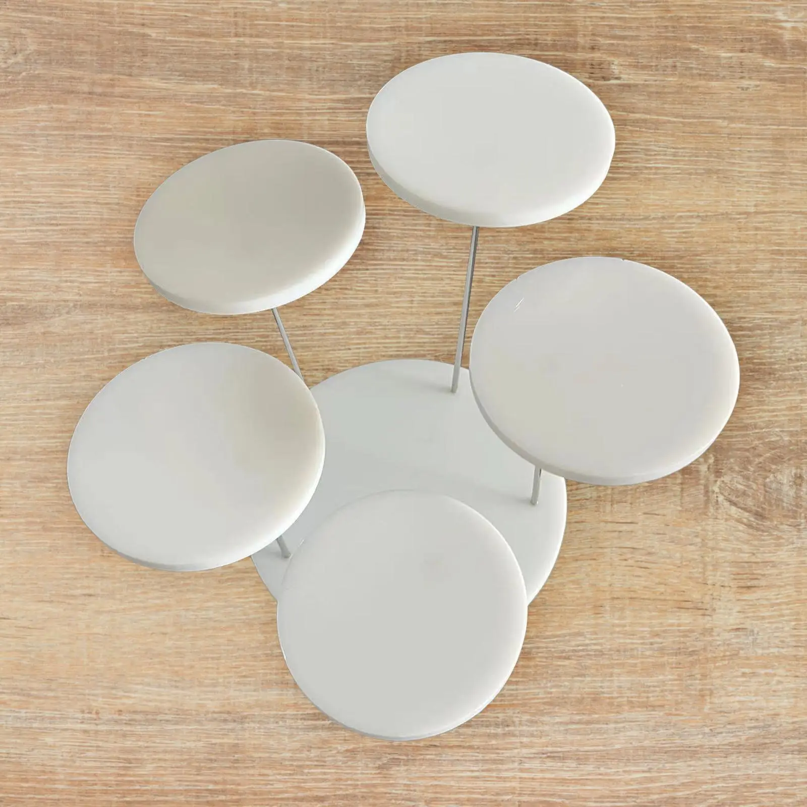 Round Acrylic Display Riser Jewelry Display Stand for Tabletop Wedding Party