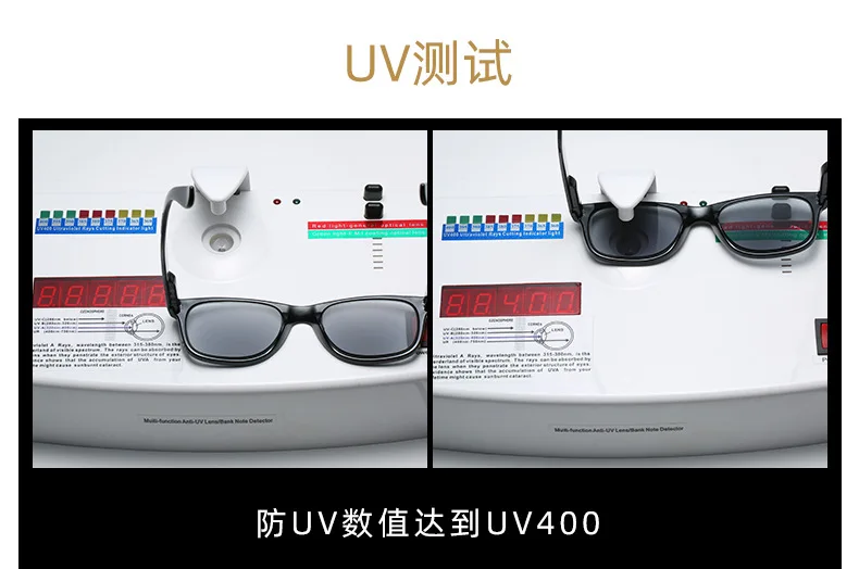 Shatar Neue ultraleichte Lesebrille mit schwarzen Gläsern, Sonnenbrille, Sonnenschutz, Augenschutz für Männer und Frauen, hochwertig – Detail 4