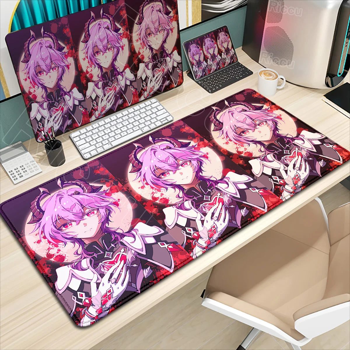 

HD Print Durin Desk Mat Genshin Impact Xxl HD Anime Mouse Pad New Flins Mousepad E-Sports DeskMat PC Large Playmat Cute Mice Mat