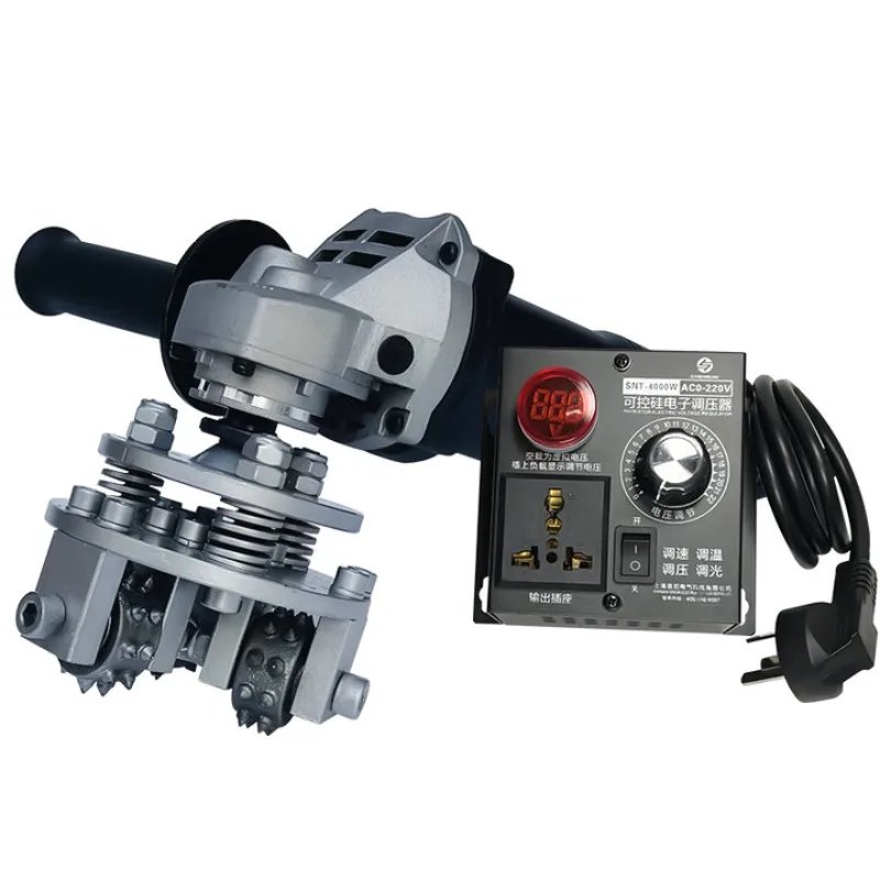 Speed regulation electric hair chiseling machine hand mill hair pulling head concrete cement stone hemp grinding floor