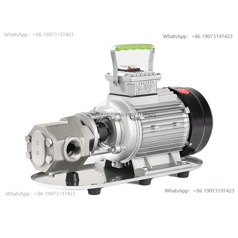 Self-priming stainless steel oil pump 220V/380V gear high viscosity engine  edible oil hydraulic  pump 370W
