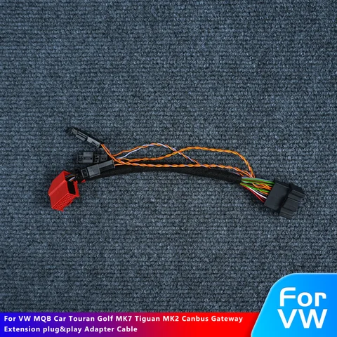 For VW MQB Car Canbus Gateway Extension plug&play Adapter Cable For Touran Golf MK7 Tiguan MK2