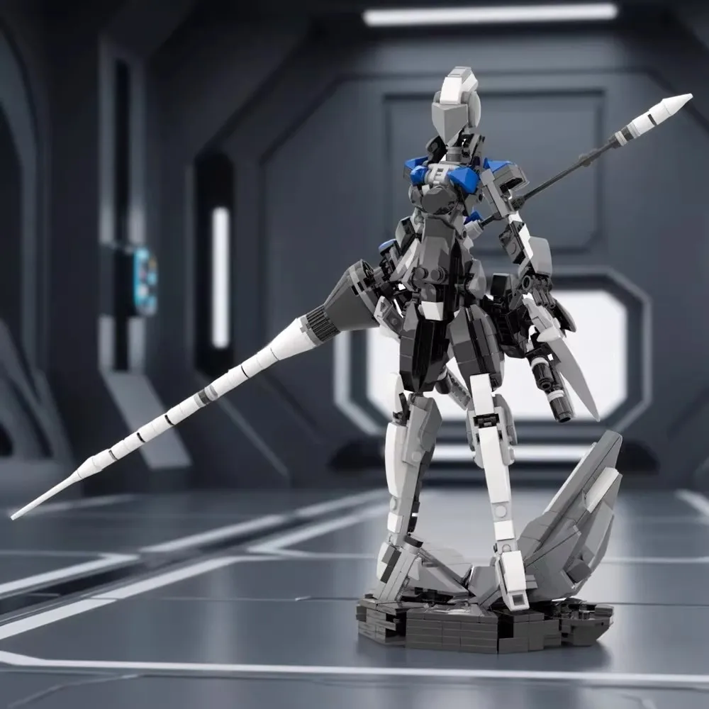 MOC Kreatives Futuristisches Sci-Fi Mech Kavallerie-Rüstungs-Bausteinmodell Lehrreiches Montage-Spielzeug für Kinder Geburtstagsgeschenk Dekoration – Detail 1