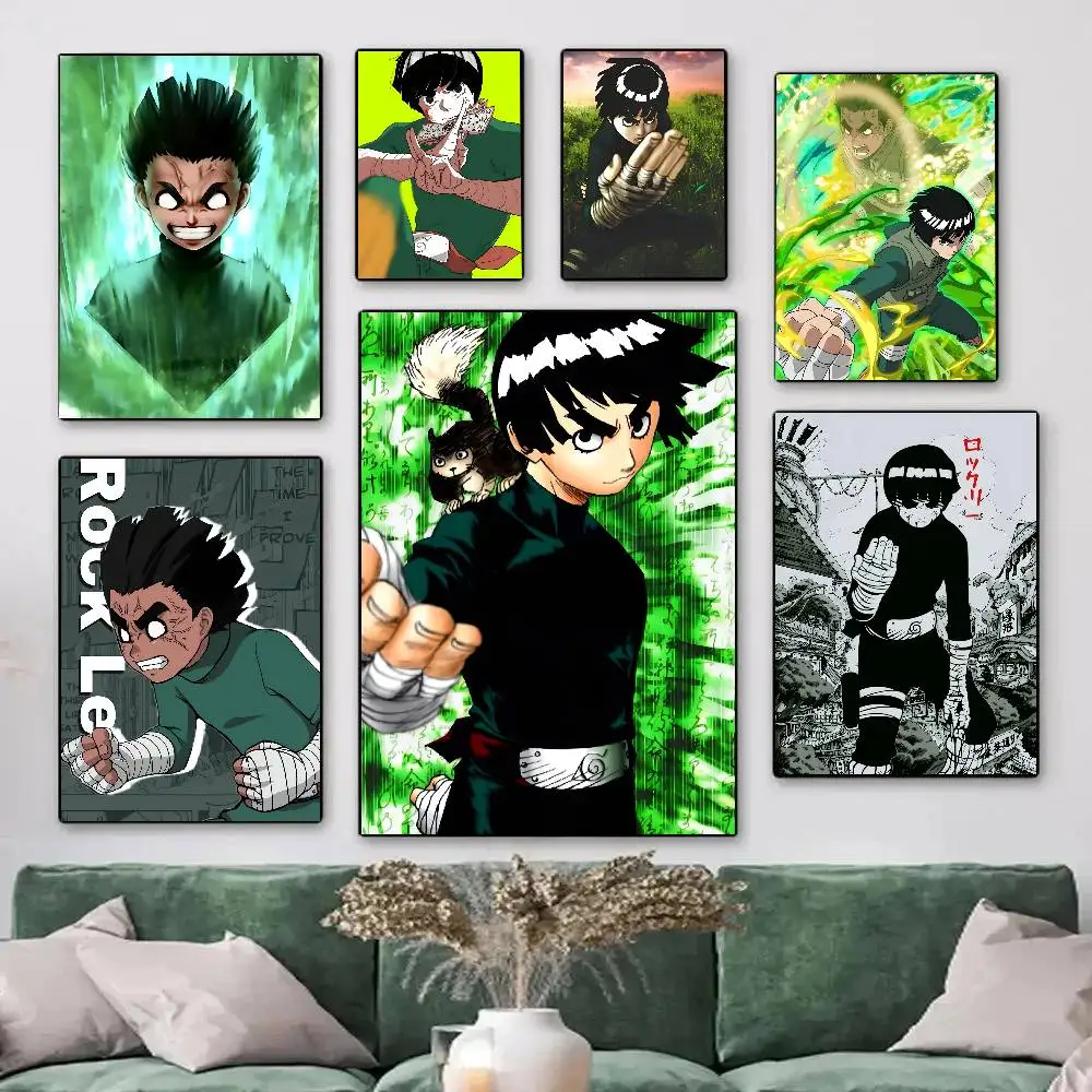 Hot Blood Anime L-Lee R-Rock Manga Posters HD Print Vintage Wall Art Decor for Home Study Room