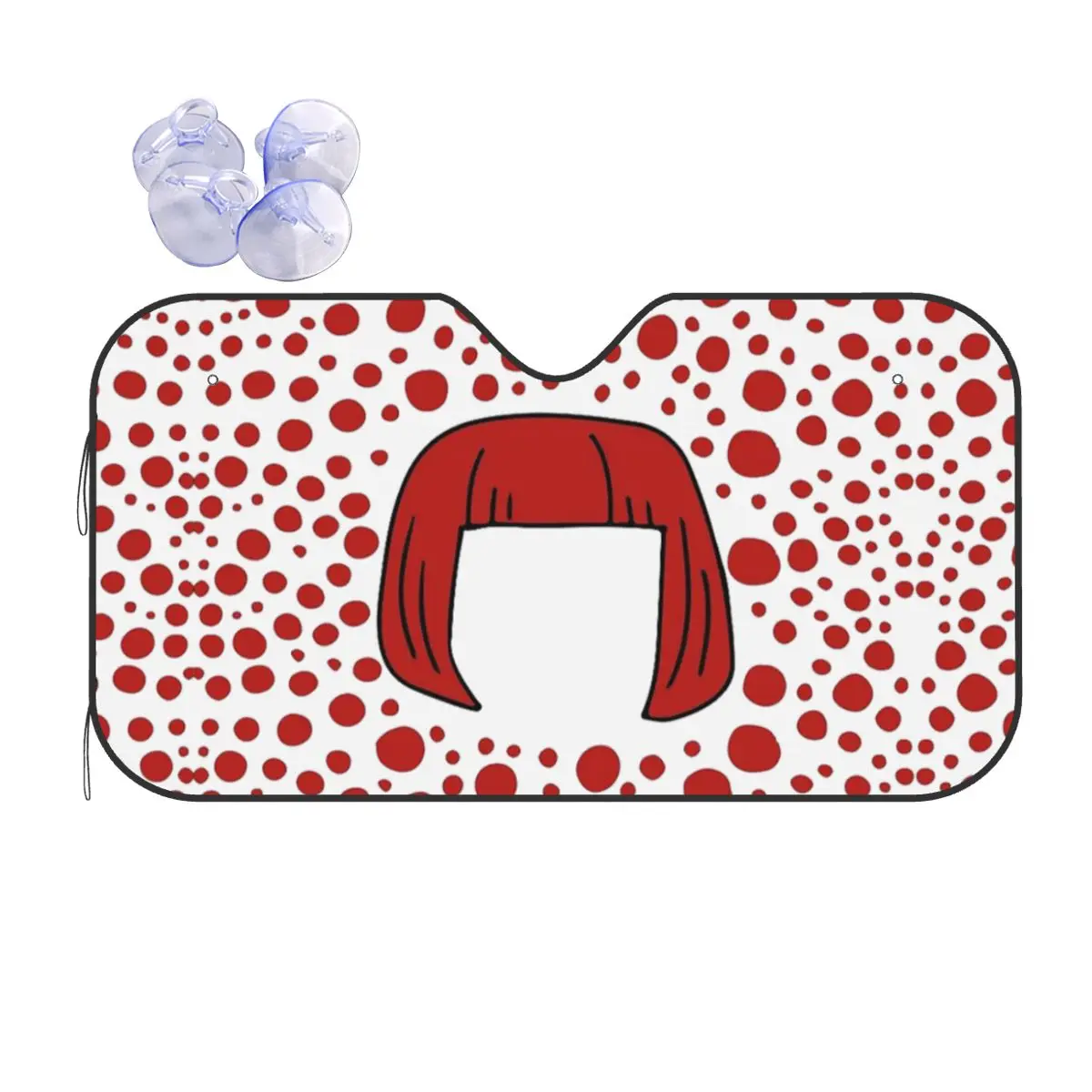 

Yayoi Kusama Abstract Painting Sunshade Windscreen Car Front Windshield Window Sun Visor Accessories Covers