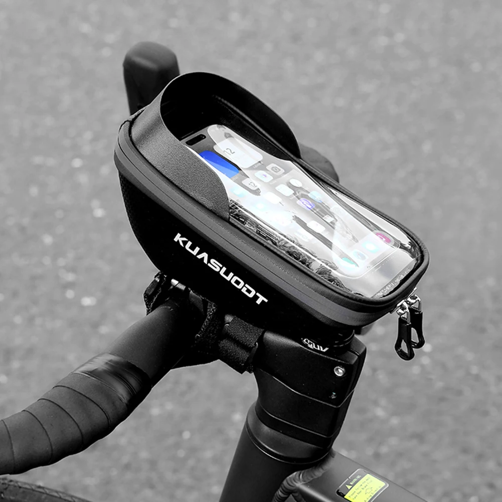 

EVA Bicycle Front Frame Bag Waterproof Touch Screen Bicycle Bag Large Capacity Bike Top Tube Holder Case for Smart Phones