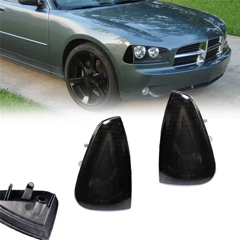 AW-Car المدخن عدسة الزاوية وقوف السيارات ماركر أضواء الإشارة العلب ل شاحن دودج 2006-2010 4806218AD 4806219AD أجزاء