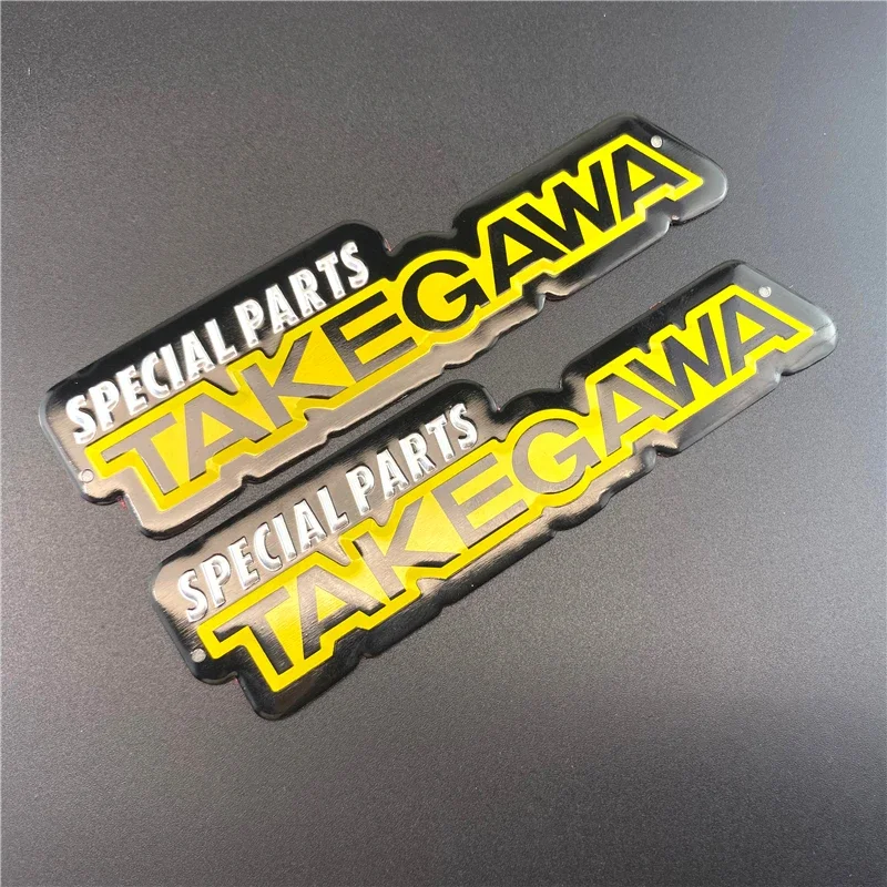 2Pcs Motorcycle Exhaust Pipes Aluminium Sticker Cool Personality For special parts takegawa decoration Decals