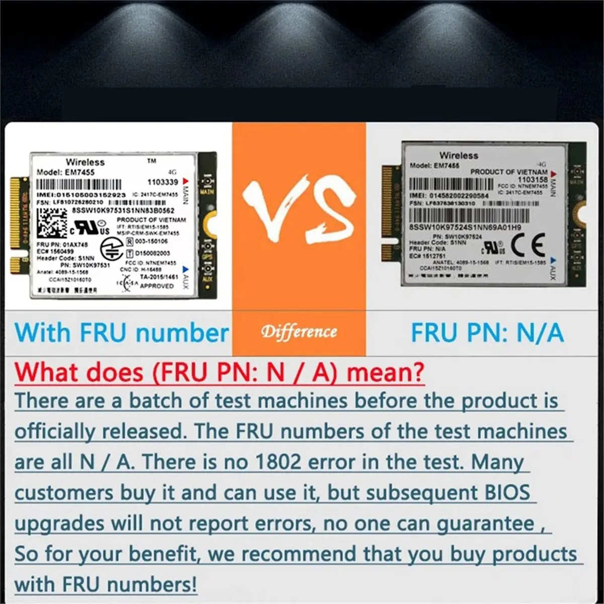 

EM7455 Module 4G LTE Card 01AX748 for T460 T560 L460 L560 X260 P70 P50 P40 X1