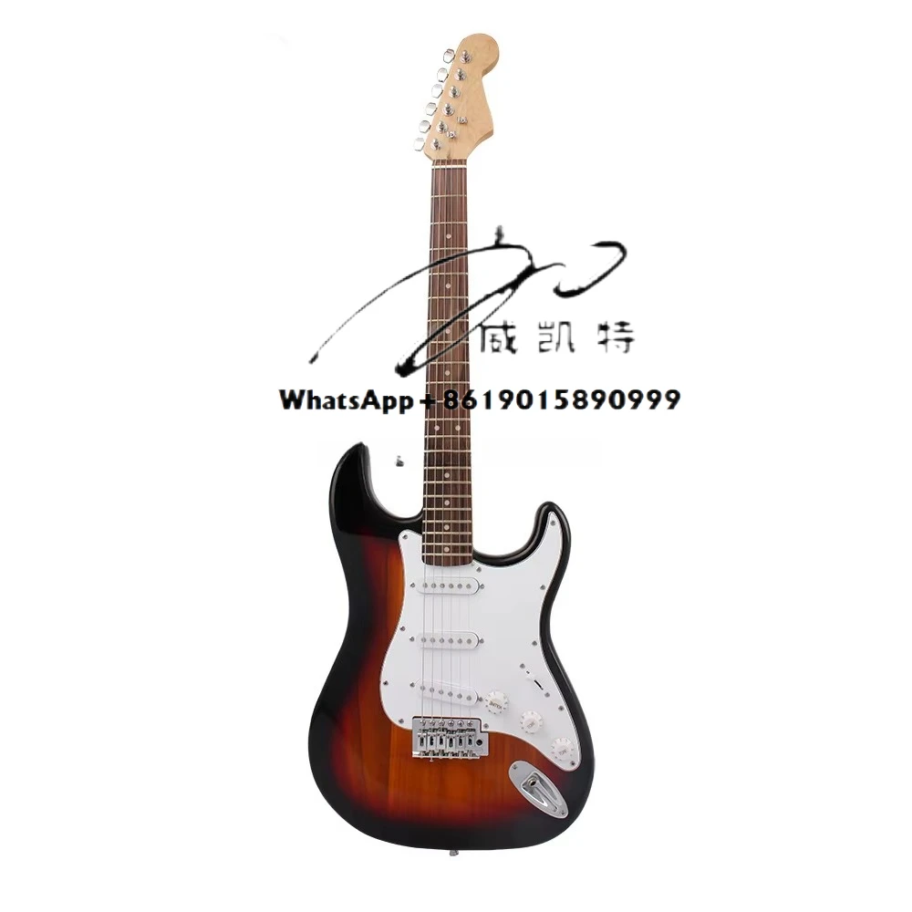 

6 Strings 39 Inch Red ST Electric Guitar Cheap for Beginner Guitarra With Kit