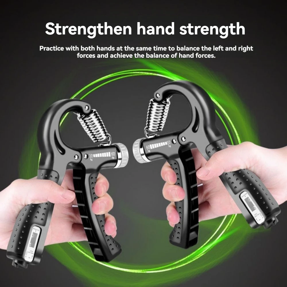 Grip Strength Grips Men\'S Professional Training Arm Hand Strength Rehabilitation Stress Reduction Wrist Count Adjustable Grips