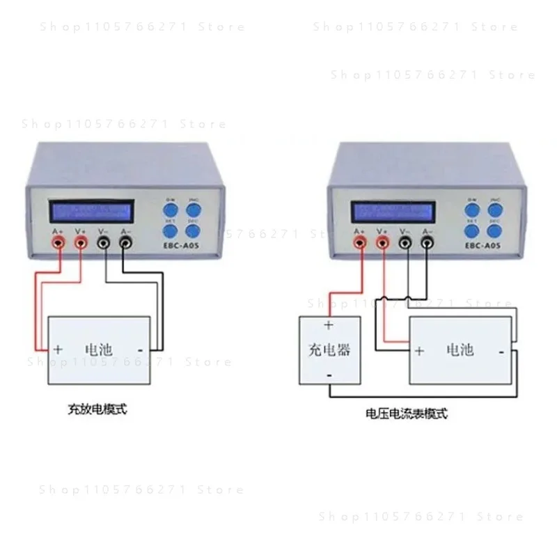 Battery Capacity Tester EBC-A05+ with Electronic Load Internal Resistance Checker for Power Bank Charger Battery Analyzer 1 pcs
