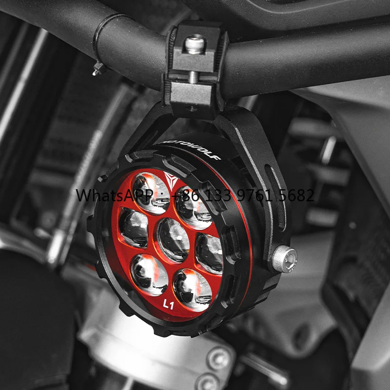 MOTOWOLF Motorradscheinwerfer mit intelligentem Lichtsteuerungssensor, geeignet für Motorräder