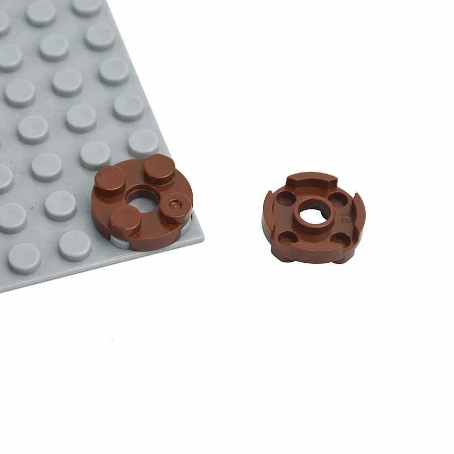 MOC Bricks 50Pcs 4032b Plate Round 2x2 With Hole DIY Accessories Parts Educational Building Block Assembling Children Toys