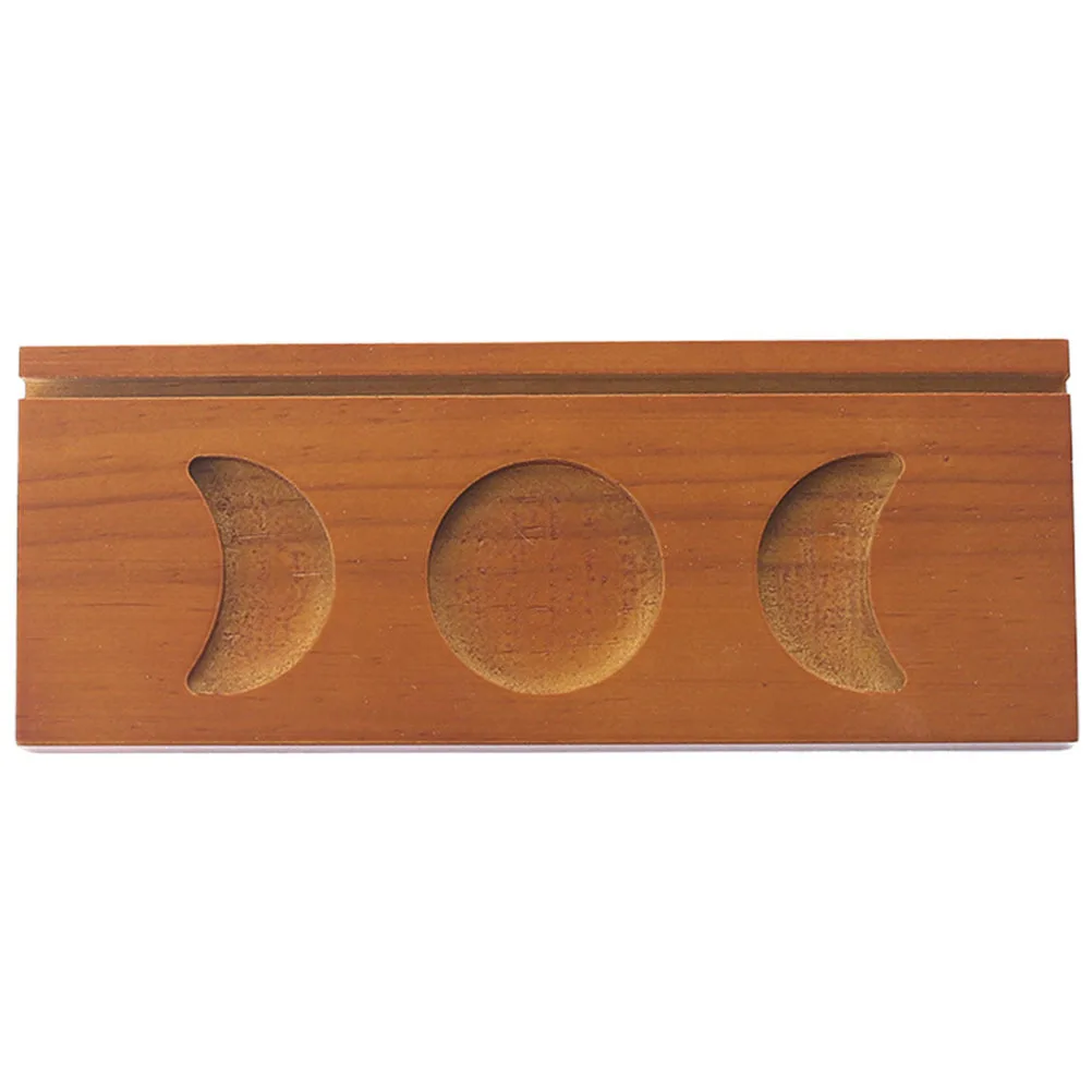 كريستال التارو بطاقة تخزين حامل خشبي الشاي ضوء حامل منضدية رف شاشة لتزيين المذبح ديكور المنزل #2