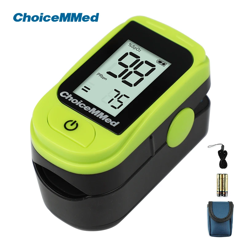 ChoiceMMed LCD Oximeter Finger Pulse Oximeter Blood Oxygen Saturation Meter Heart Rate Monitor Oximetro de dedo