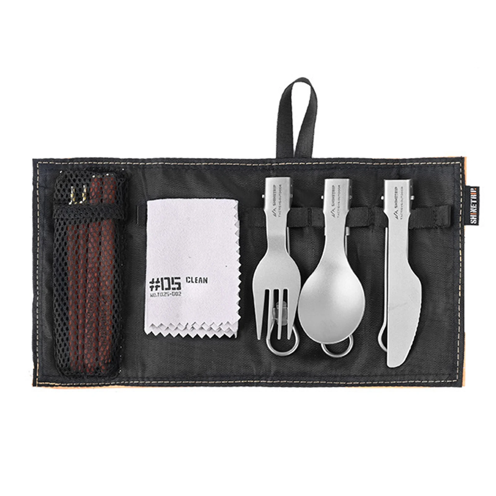 Titanium Camping Utensil Set C - Camping Cooking And Eating Set 评论和价格