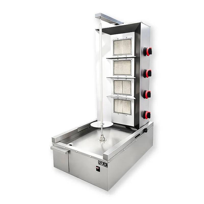 Máquina de Asar Shawarma a Gas Comercial para Restaurantes y Servicios de Catering, Asador de Kebab Turco, Brasileño y de Oriente Medio