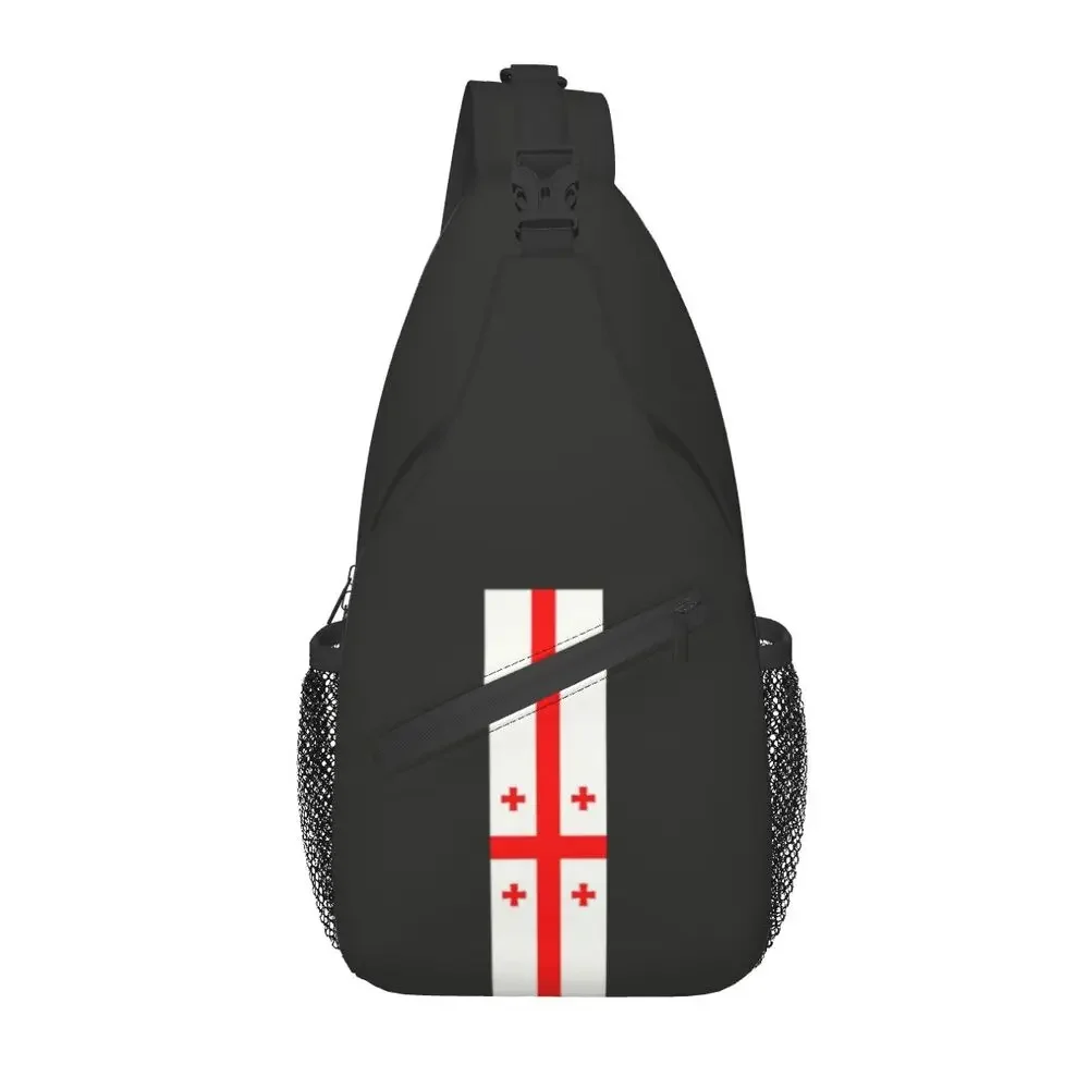 Mochila de hombro cruzada personalizada para hombres, bolso de pecho con bandera de rayas de Corea, mochila de viaje, mochila de día