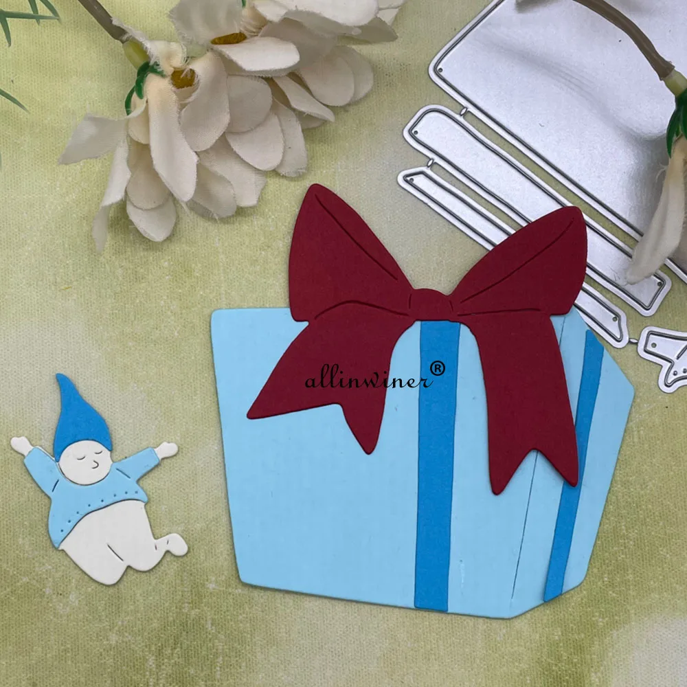 New Gift box dwarf decoration DIY Craft Metal Cutting Die Scrapbook Embossed Paper Card Album Craft Template Stencil Dies