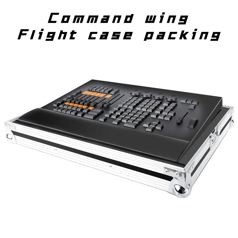 Command wing  Stage Lighting Console Table Controller DMX512 On Computer Best Quality Carton Box Packing Dj Disco Flight Case