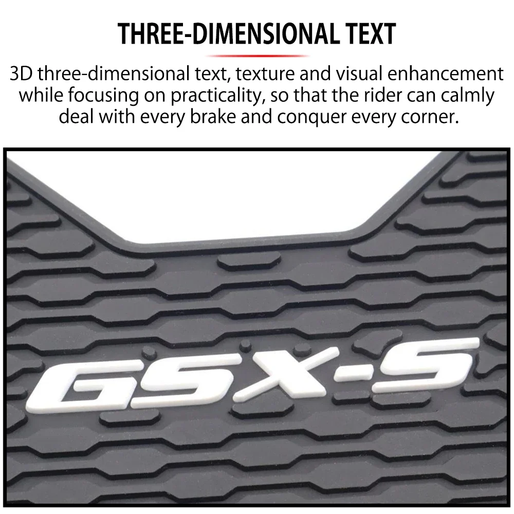 GSX อุปกรณ์เสริม S750มอเตอร์ไซค์แผ่นถังน้ำมันด้านข้างสติกเกอร์ป้องกันที่หัวเข่าแผ่นรองสำหรับ GSXS750 GSX-S750 Z GSX-S 750