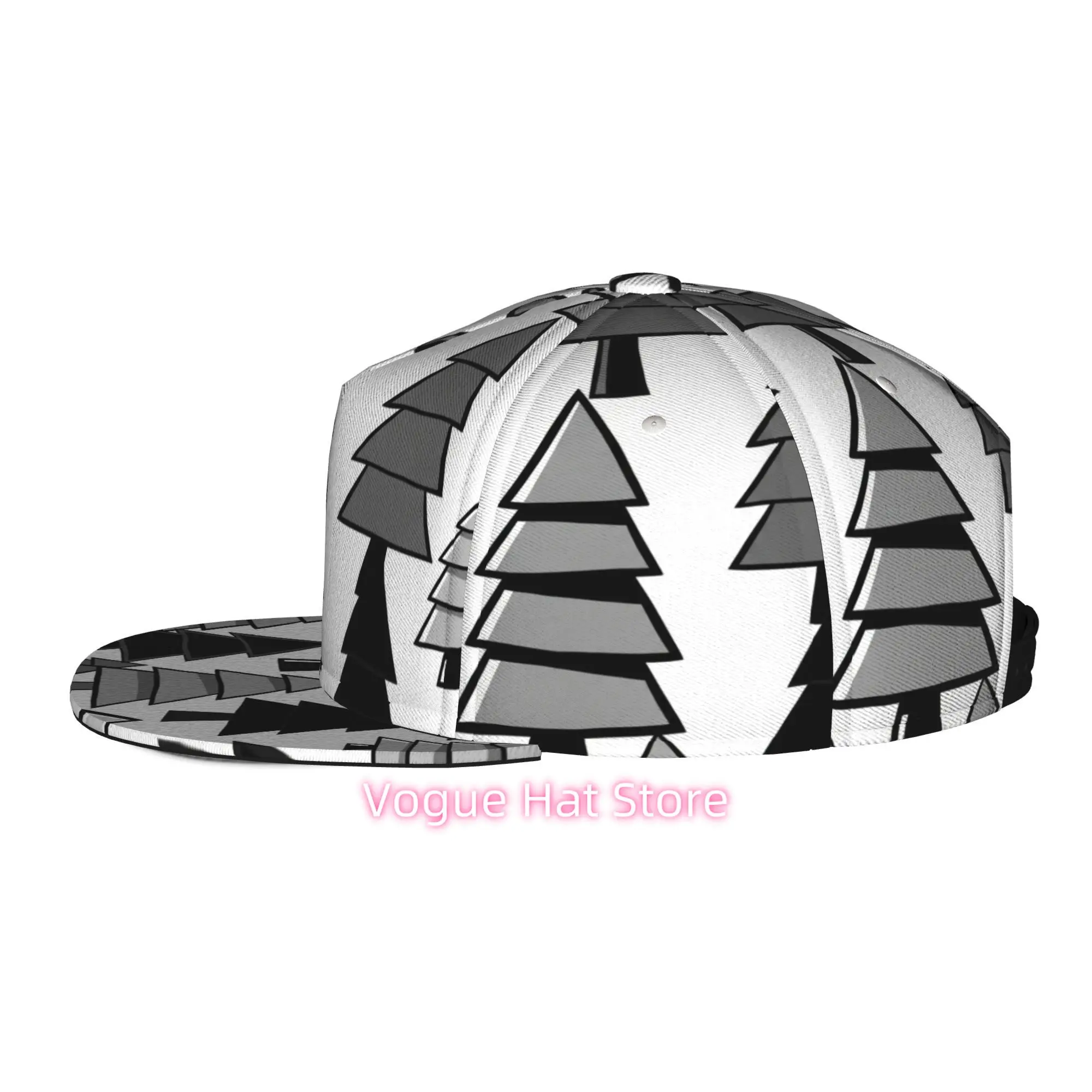 Men'S And Women'S Baseball Cap, Abstract Tree Pattern Adjustable Snap-On Brim, Flat-Top Design - Suitable for Casual Outdoor Act