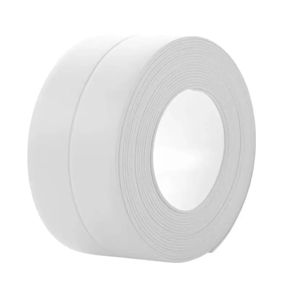New Self Adhesive Sealing Strip Tape PVC White Caulk Tape Toilet Tape Bathroom Bath Toilet Kitchen