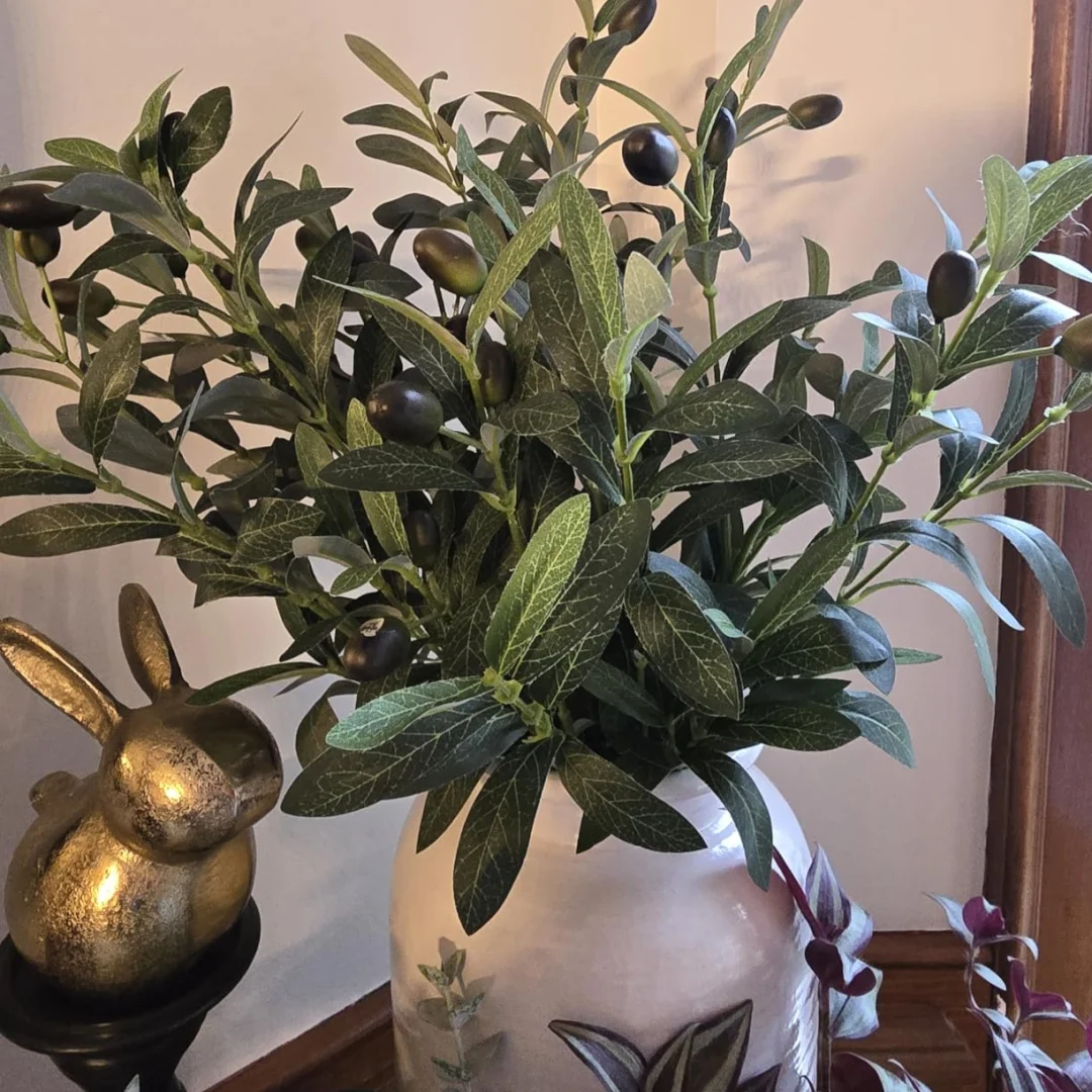3/1 Stuks Kunstmatige Olijftak - Eucalyptus Preserved recensie en prijs