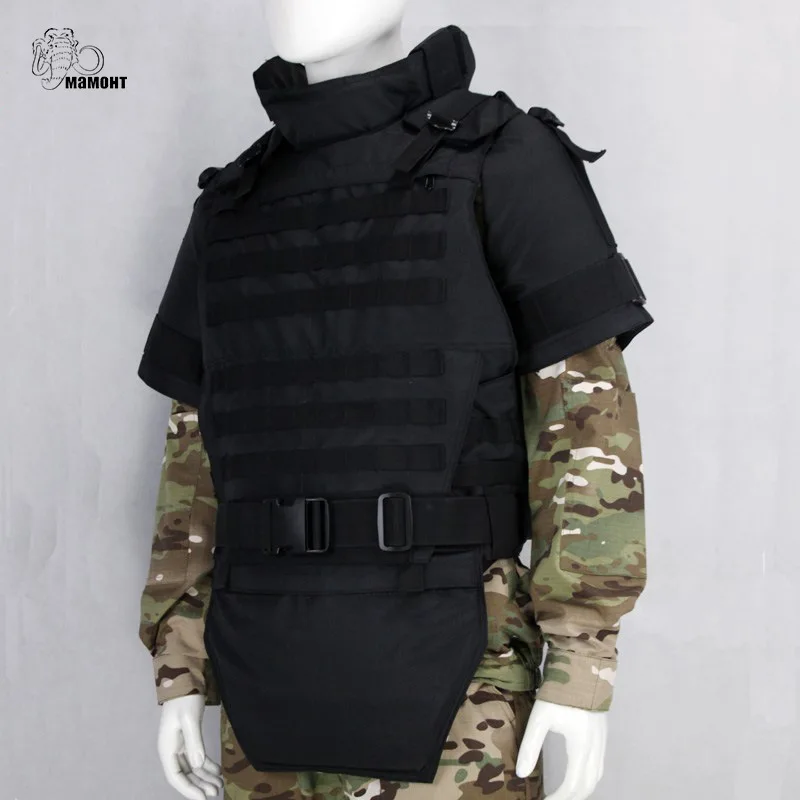 Russian Fully Protected Integrated Tactical Vest MOLLE Bulletproof Vest With Shoulder Jockstrap MVD