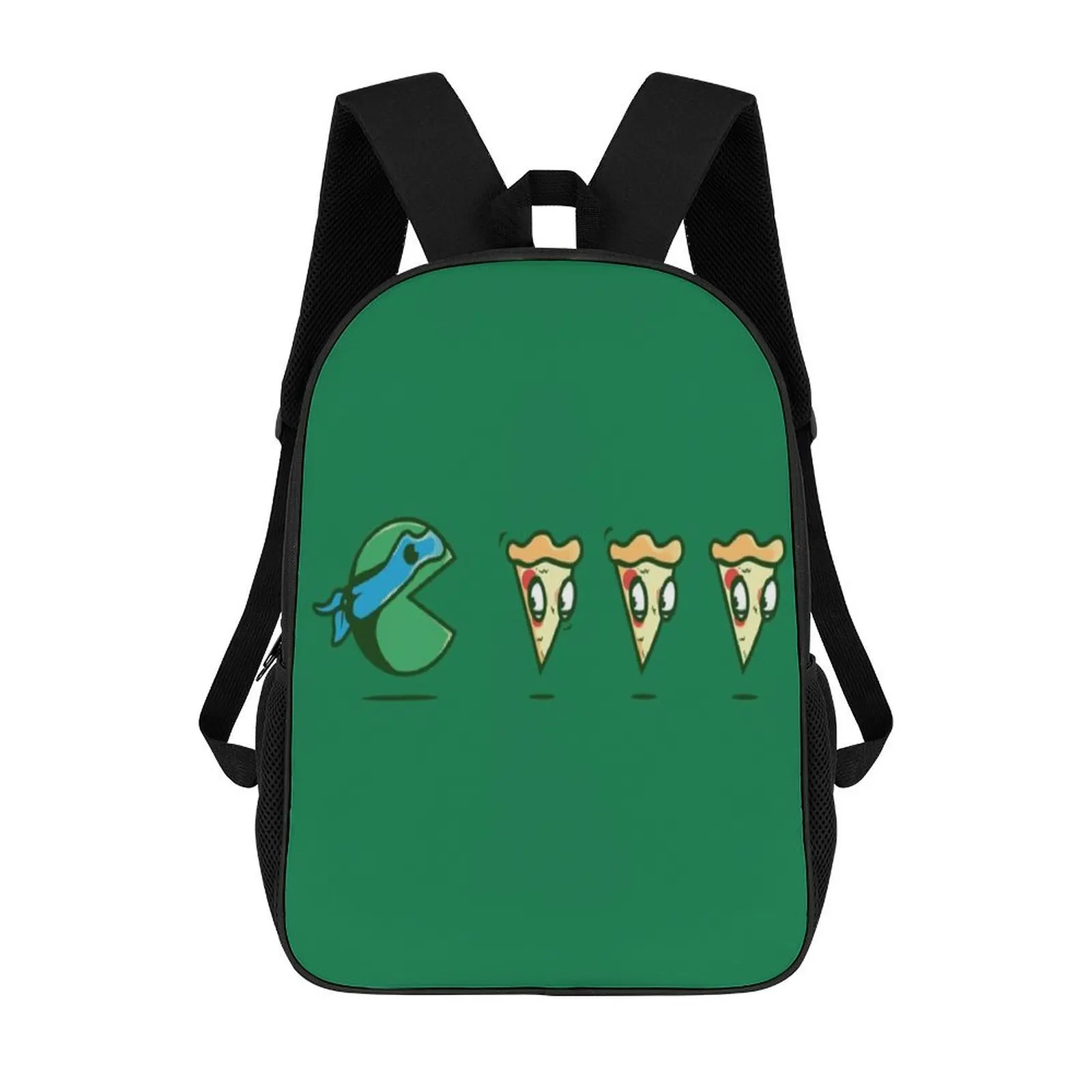 

Turtle animation custom cartoon backpack back-to-school season pizzas 3d printed backpack Large capacity computer bag 17inch