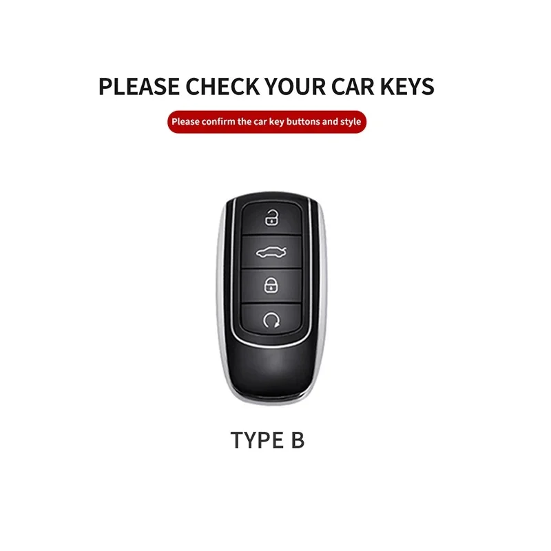 Original Color Car Key Case Cover Shell Fob For Chery Tiggo 8Pro Tiggo 8plus New 5Plus 7pro Tiggo 7Pro Max Omoda C5 Accessories