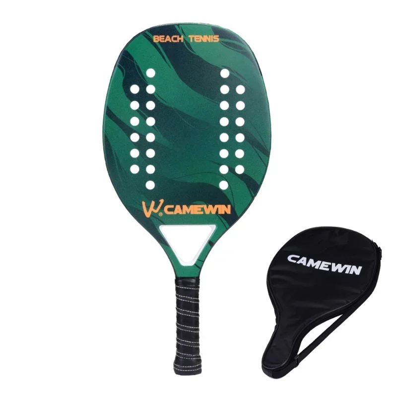 High Quality 3K Carbon and Glass Fiber Beach Tennis Racket Soft Face Tennis Racquet with Protective Cover