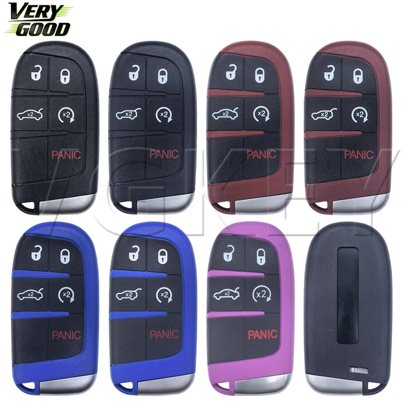 VG 5Buttons Car Smart Remote Key Replacement Shell For Dodge Hellcat SRT For Chrysler 300 For VIPER For Demon/Daytona