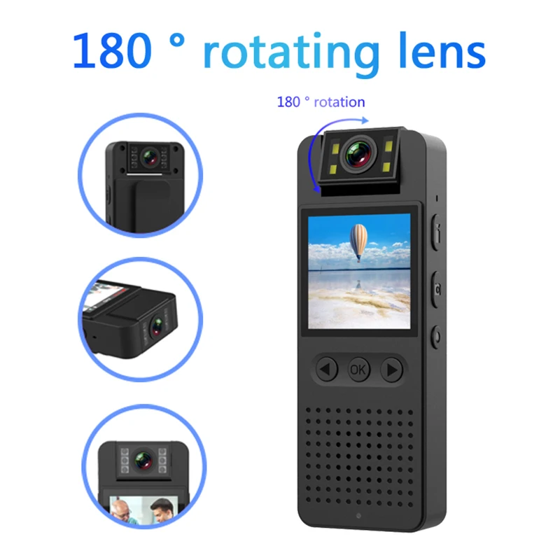 QZT 1080P HD Law Enforcement Recorder Small Night Vision Mini Camera Wifi Outdoor Sports Camera Waterproof Recording Mini Camera