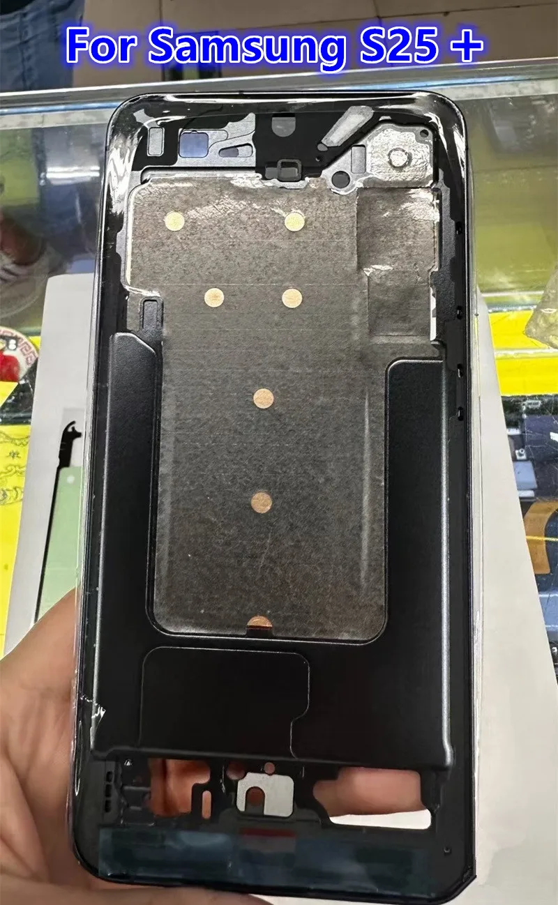 samsung-galaxy-s25-plus-s936用-s25plus-ミドルフレームハウジングボード-lcdフェイスプレートベゼル交換修理部品-サイドボタン