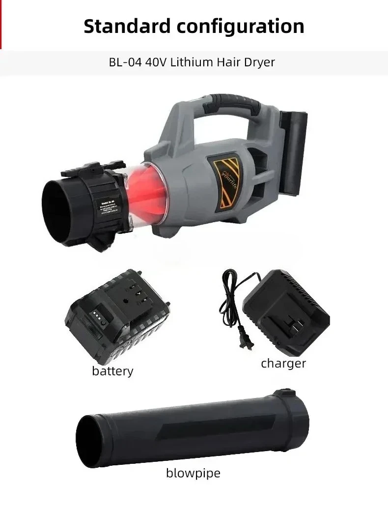 Charging Blower High-power Lithium Hair Dryer Blowing Dust Industrial    Wireless Blowing Machine Dust Blowing Snow